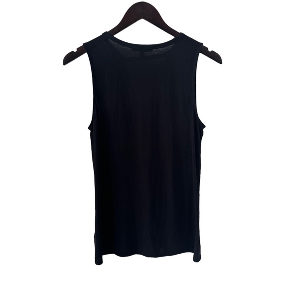 Express Black Cutout Front Lucky Star Graphic Print Tank Top Size Medium - Picture 5 of 6